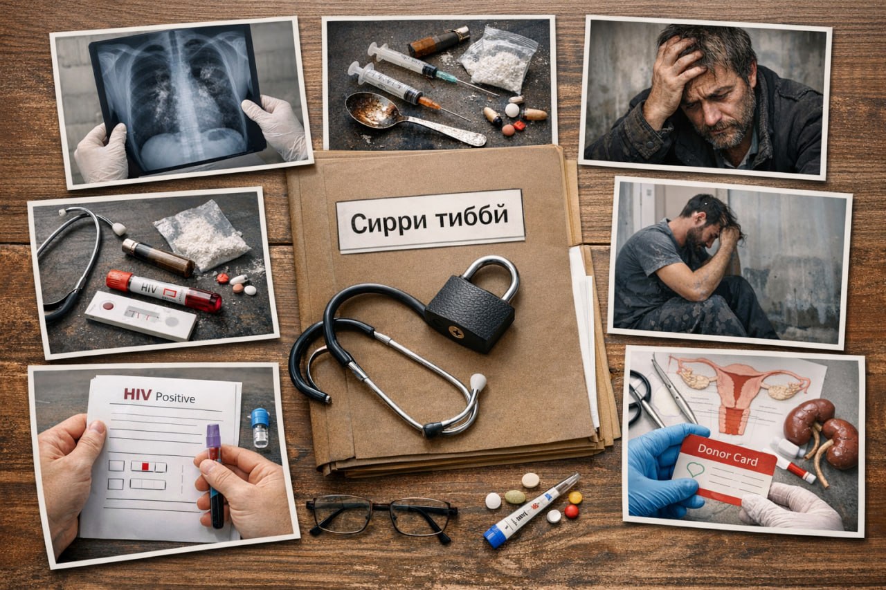 Аз сил то майзадагиву бемории рӯҳӣ. Дар Тоҷикистон кадом маълумоти тиббӣ бояд махфӣ бошад